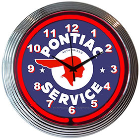 Neonetics GM Pontiac Service Neon Clock (Chevy)