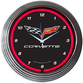 Neonetics GM Corvette C6 Neon Clock