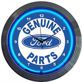 Neonetics Ford Genuine Parts Neon Clock
