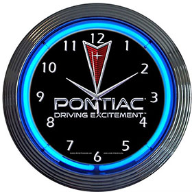 Neonetics Pontiac Driving Excitement Neon Clock