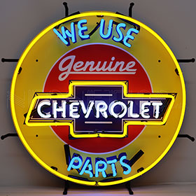 Neonetics Chevrolet Neon Sign with Silkscreen Backing