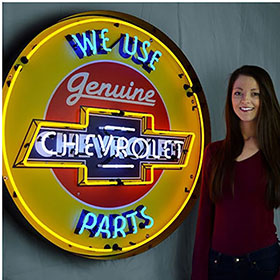 Neonetics Chevrolet 36" Neon Sign in Metal Can