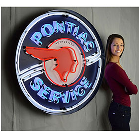 Neonetics Pontiac Service 36" Neon Sign in Metal Can