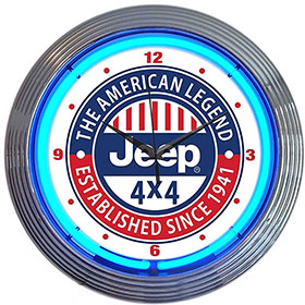 Neonetics Jeep The American Legend Neon Clock