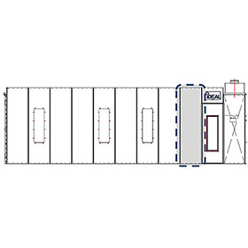 30" 'Solid' Extension Panel Kit for iDEAL Cross Flow Paint Booth