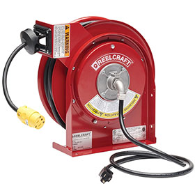 Reelcraft Heavy-Duty 45ft Power Cord Reel