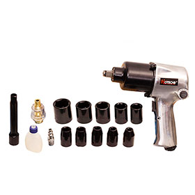 Wisdom 1/2" Air Impact Wrench Kit 20-AIW1217-1