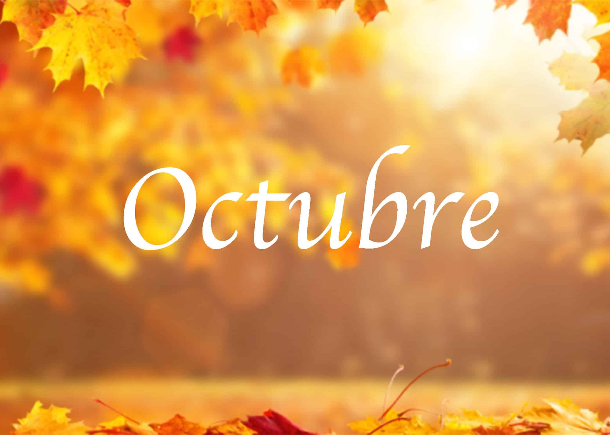 Eventos importantes del mes de octubre 2020 Eventos importantes del mes de octubre 2020