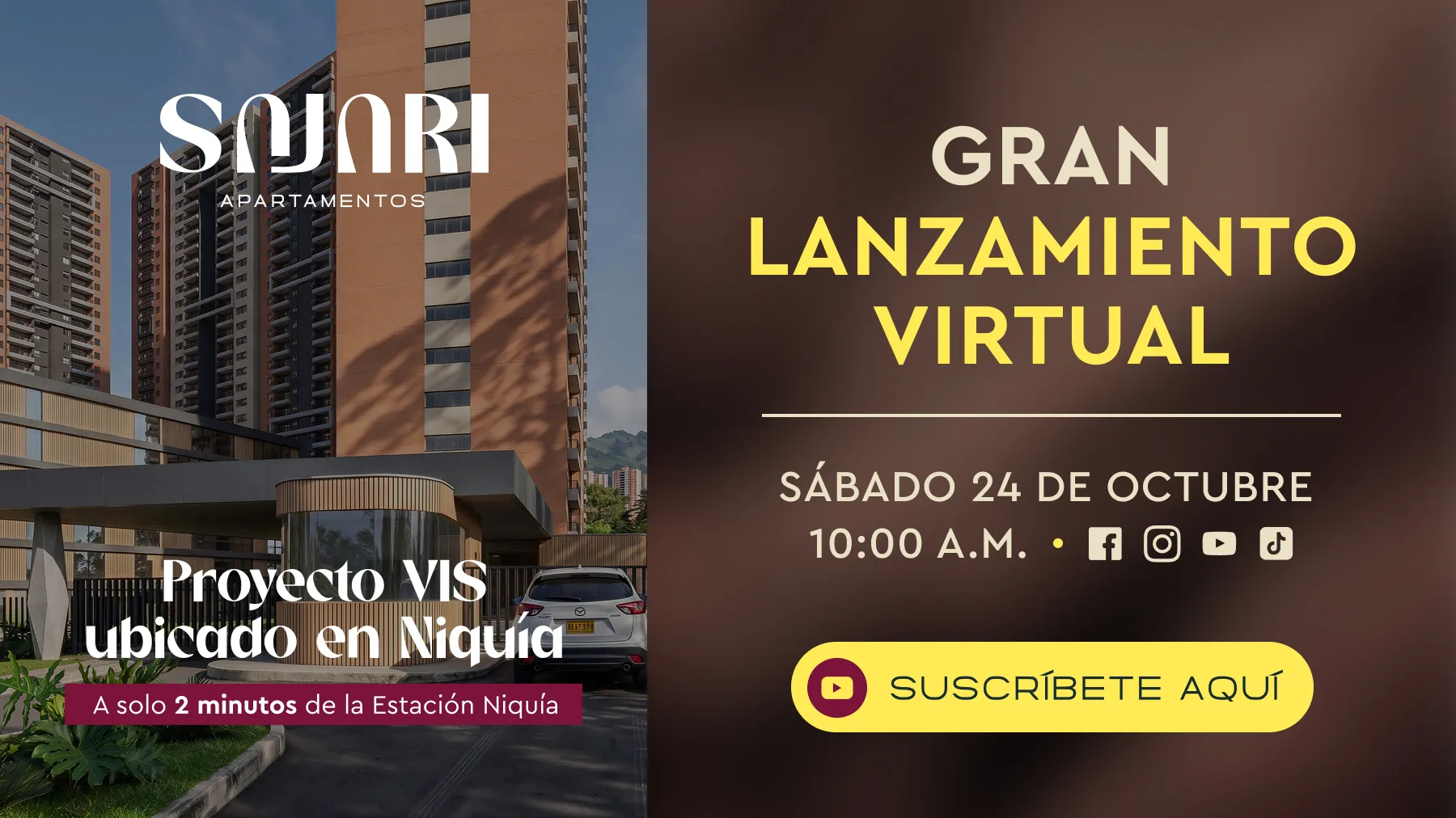 Contex Lanzamiento virtual Sajari popup desktop