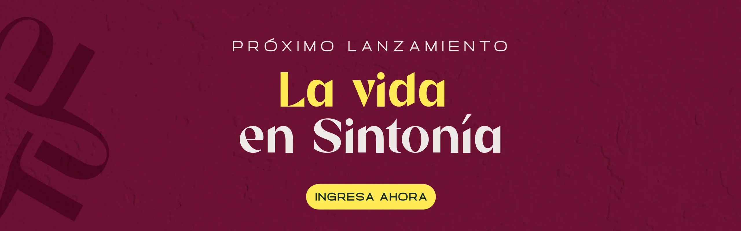 Nuevo lanzamiento: la vida en sintonía