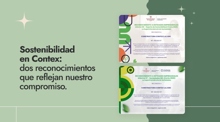 Sostenibilidad en Contex: dos reconocimientos que reflejan nuestro compromiso