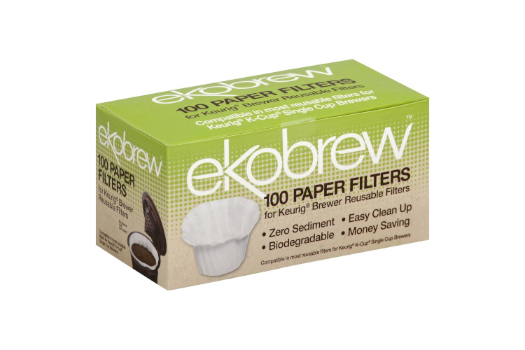 Ekobrew Single Serve Coffee Paper Filters 100 Count