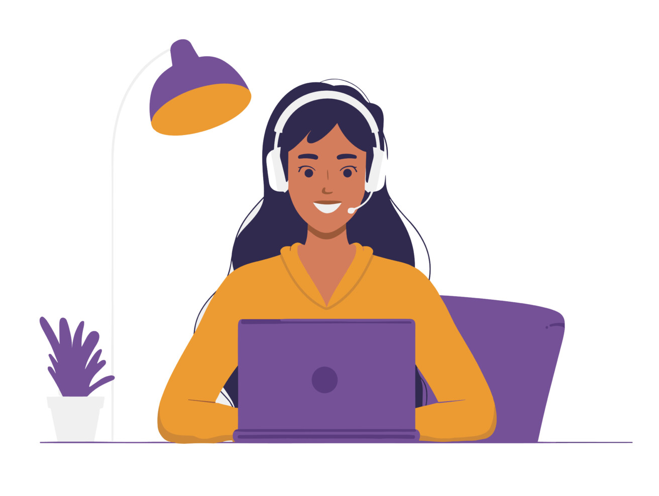 A customer service representative conducts a live chat session with a customer online addressing their inquiries promptly. (Online customer support)