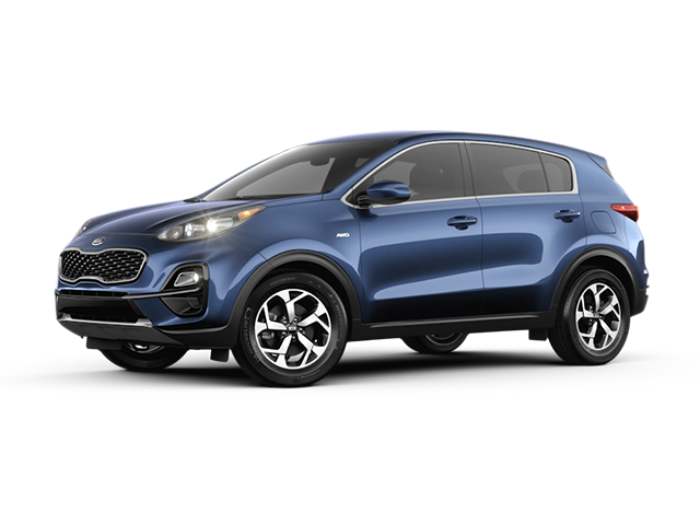 Photo view of 2021 Kia Sportage in Blue