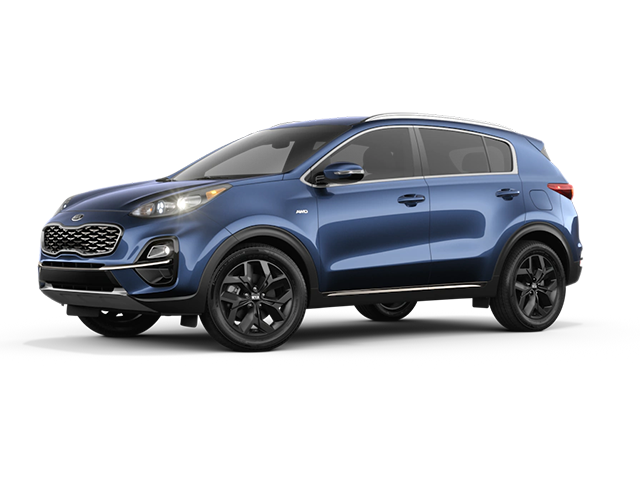 Photo view of 2021 Kia Sportage in Blue