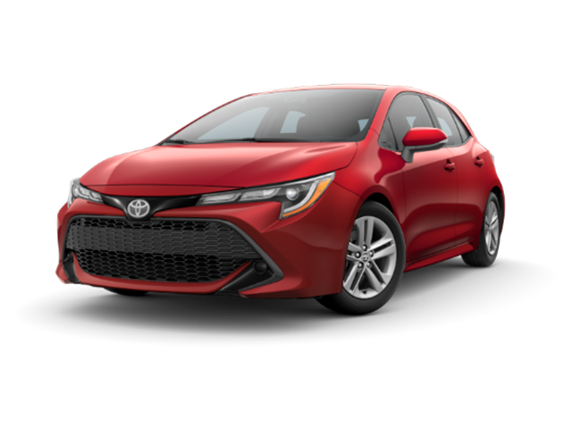 Photo view of 2021 Toyota Corolla Hatchback in Red