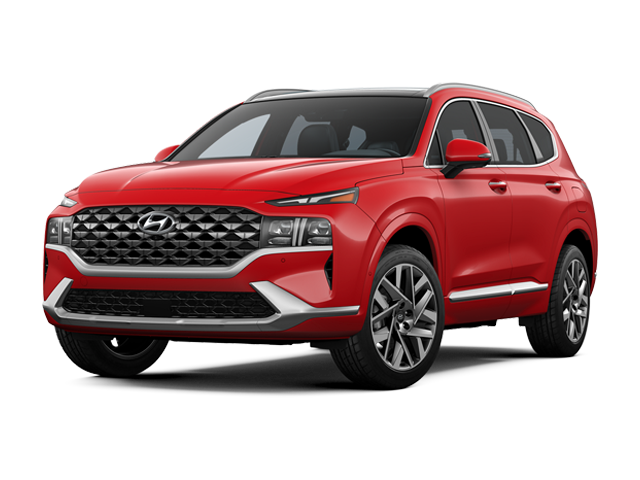 Photo view of 2022 Hyundai Santa Fe in Red