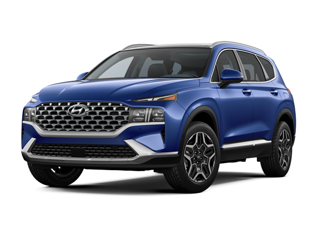 Photo view of 2022 Hyundai Santa Fe in Blue