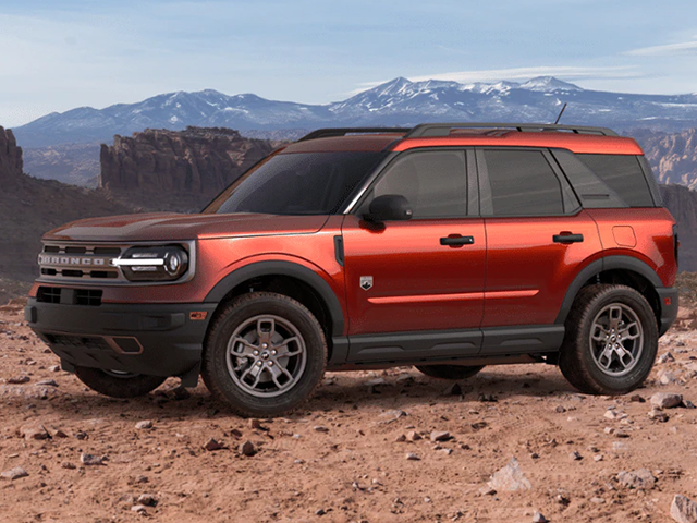 Photo view of 2023 Ford Bronco Sport in Red