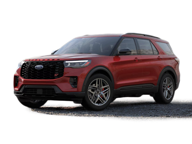 Photo view of 2025 Ford Explorer in Red