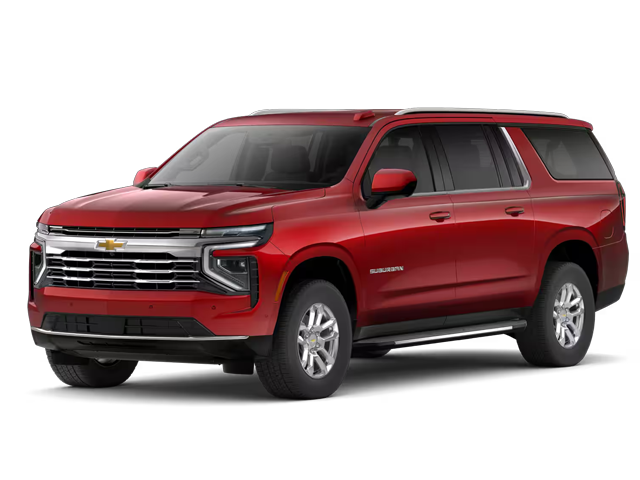 Photo view of 2026 Chevrolet Suburban in Red