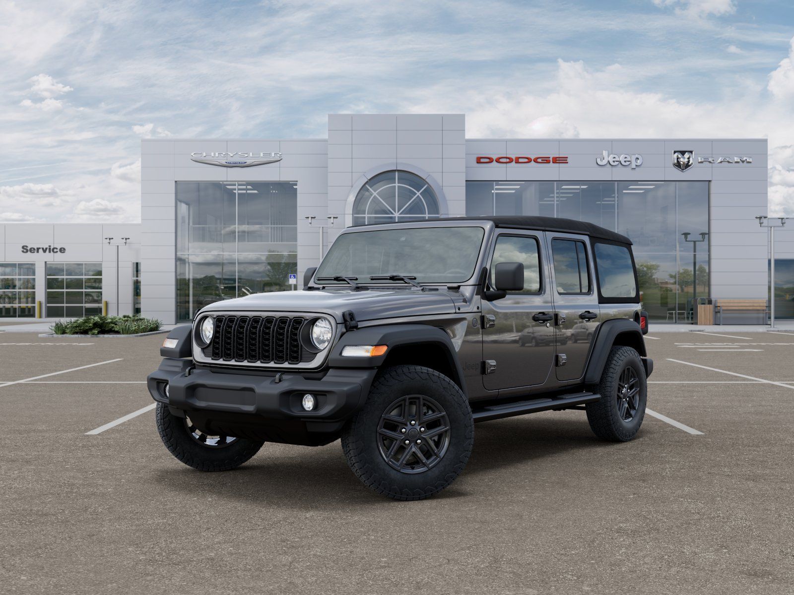 Photo view of 2025 Jeep Wrangler in Gray