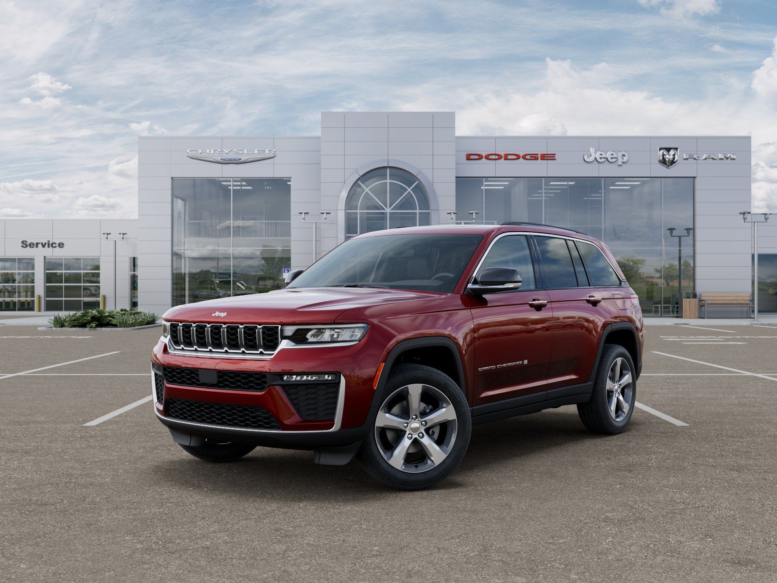 Photo view of 2026 Jeep Grand Cherokee in Red