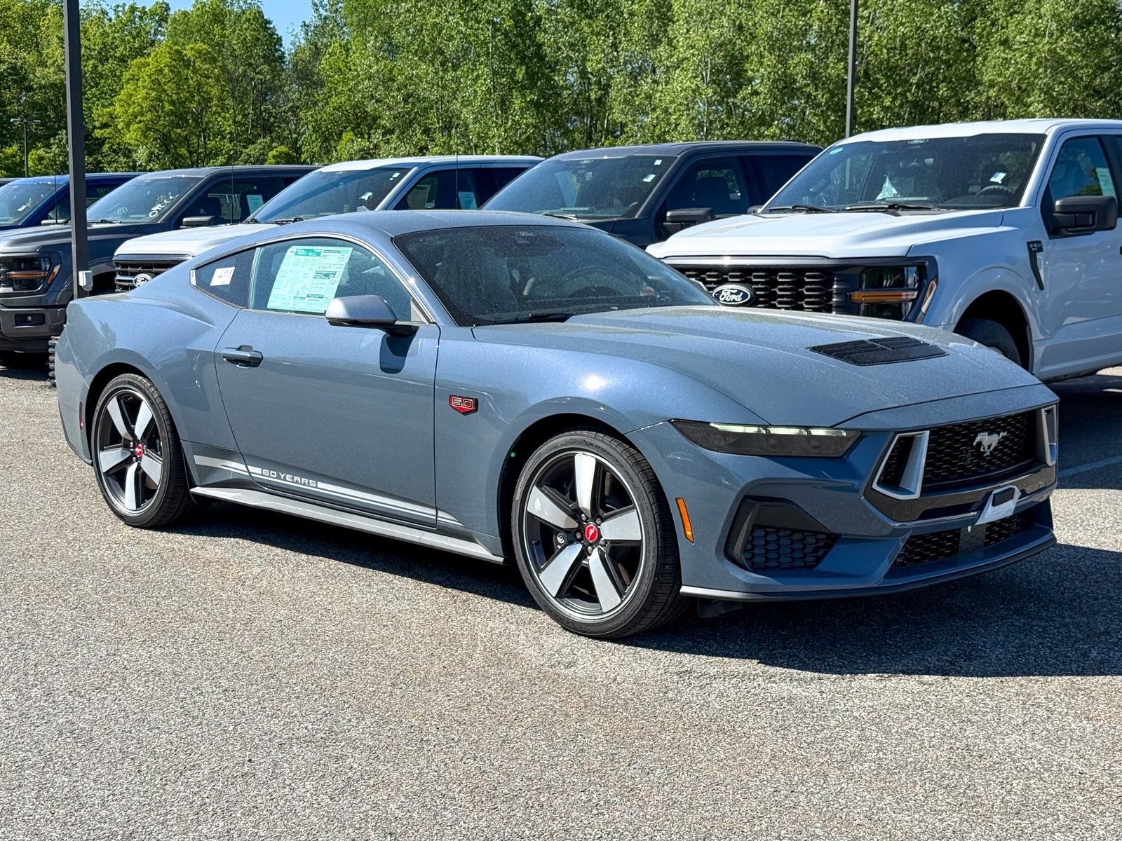 Photo view of 2025 Ford Mustang in Blue