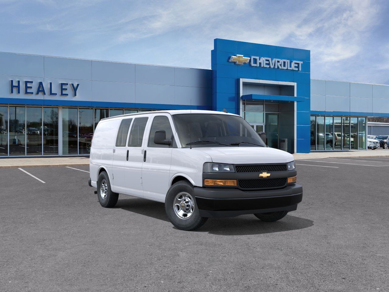 Photo view of 2025 Chevrolet Express Cargo Van in White
