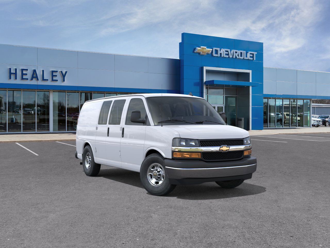 Photo view of 2025 Chevrolet Express Cargo Van in White