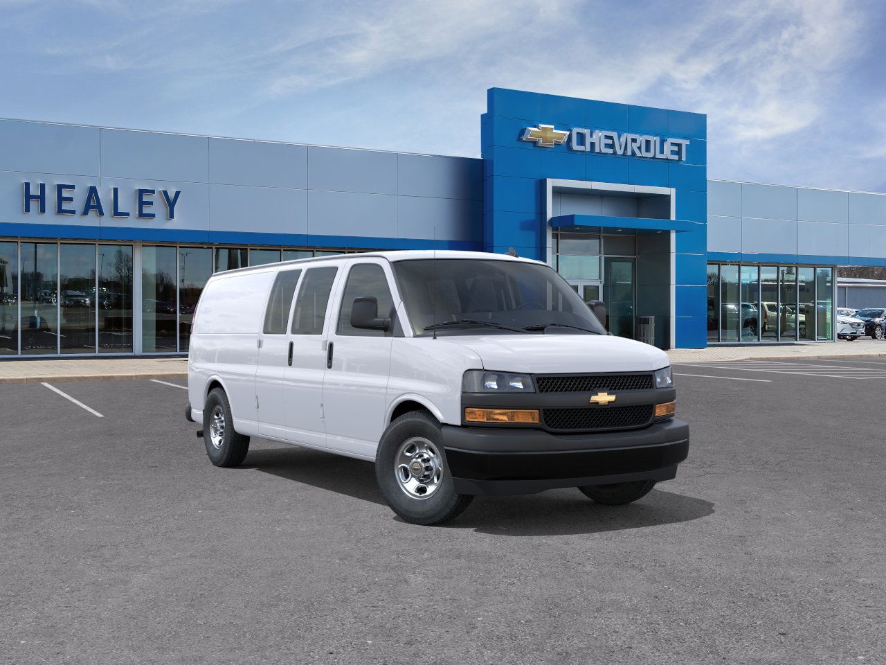 Photo view of 2025 Chevrolet Express Cargo Van in White