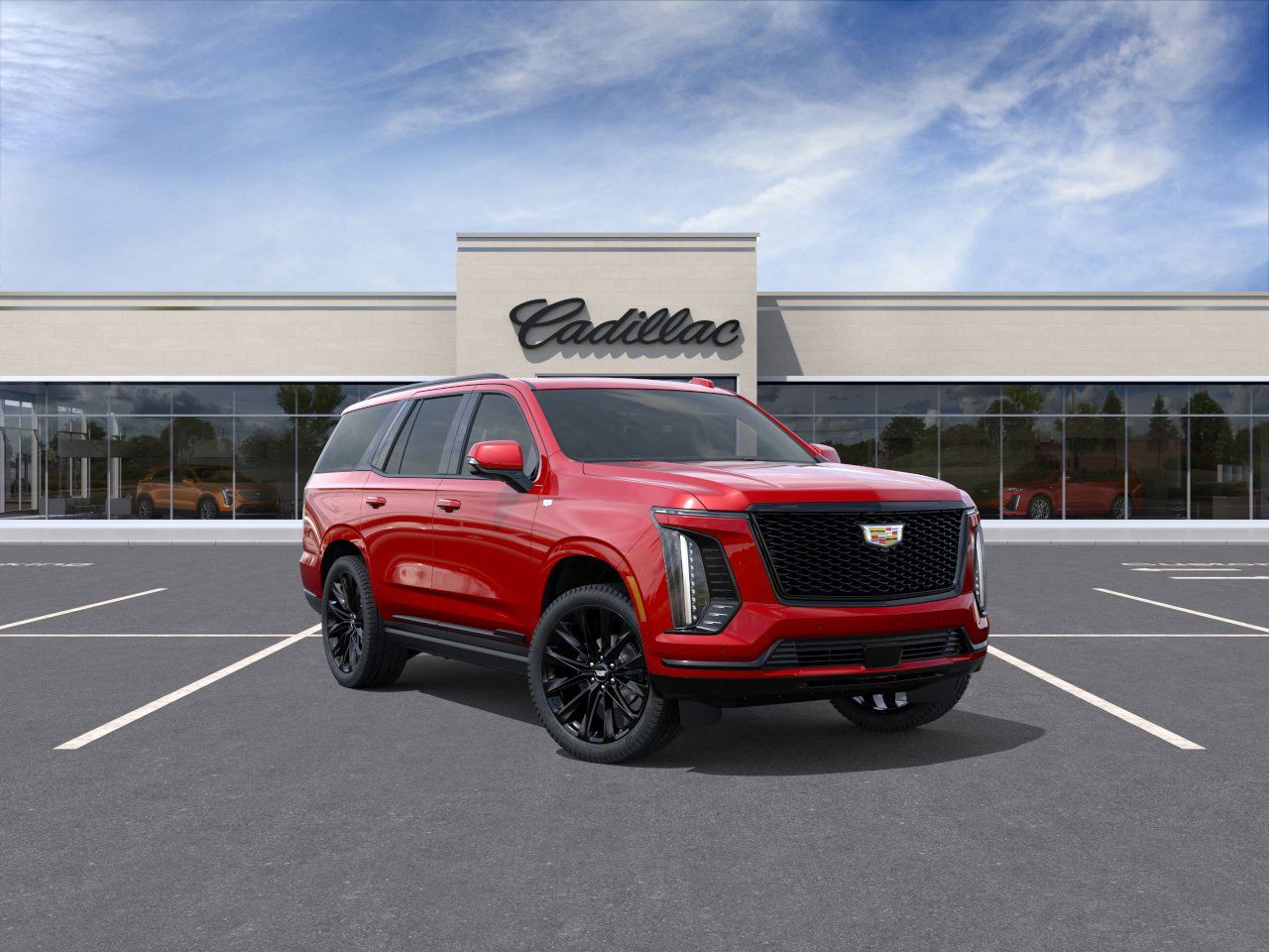 Photo view of 2026 Cadillac Escalade in Red