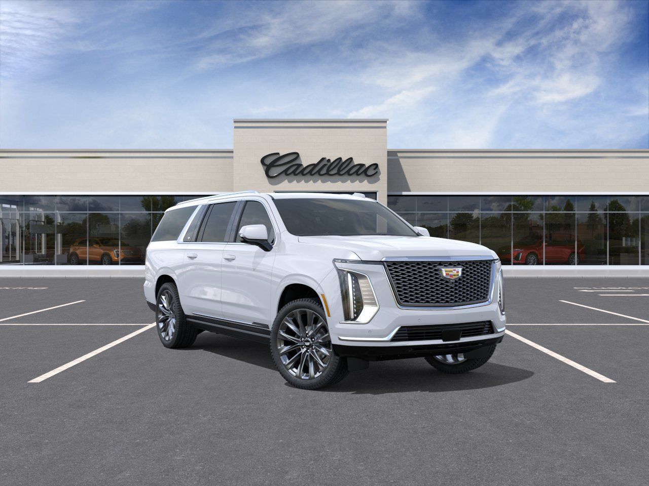 Photo view of 2026 Cadillac Escalade ESV in White