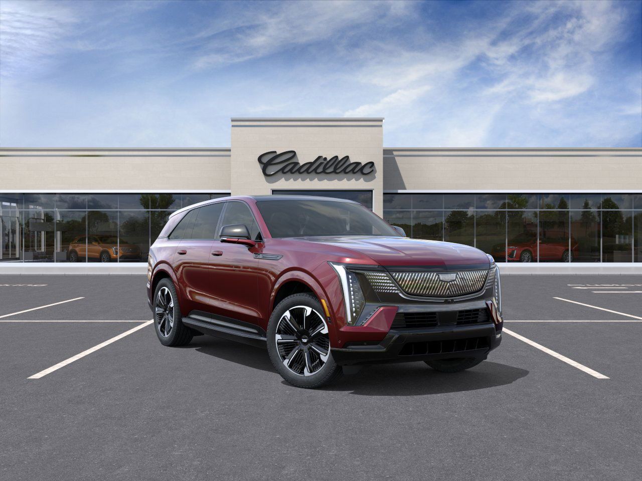 Photo view of 2025 Cadillac Escalade IQ in Red
