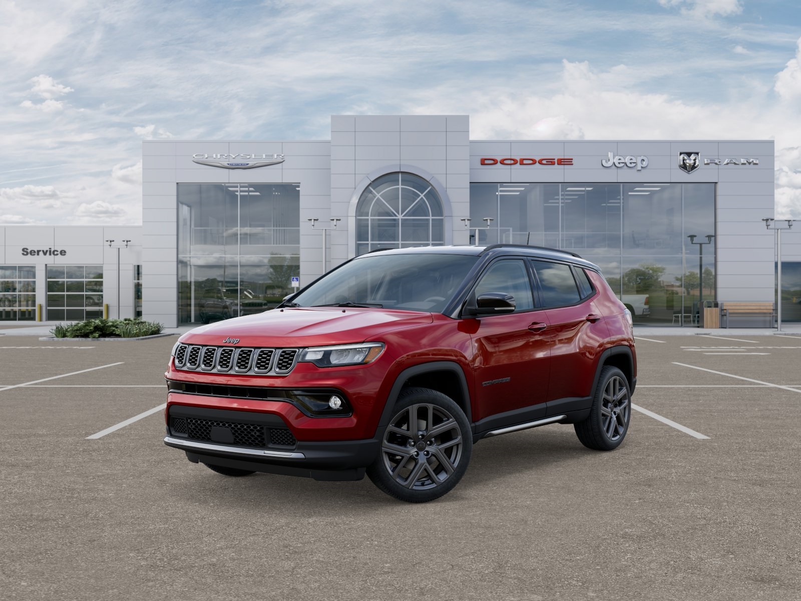 Photo view of 2026 Jeep Compass in Red
