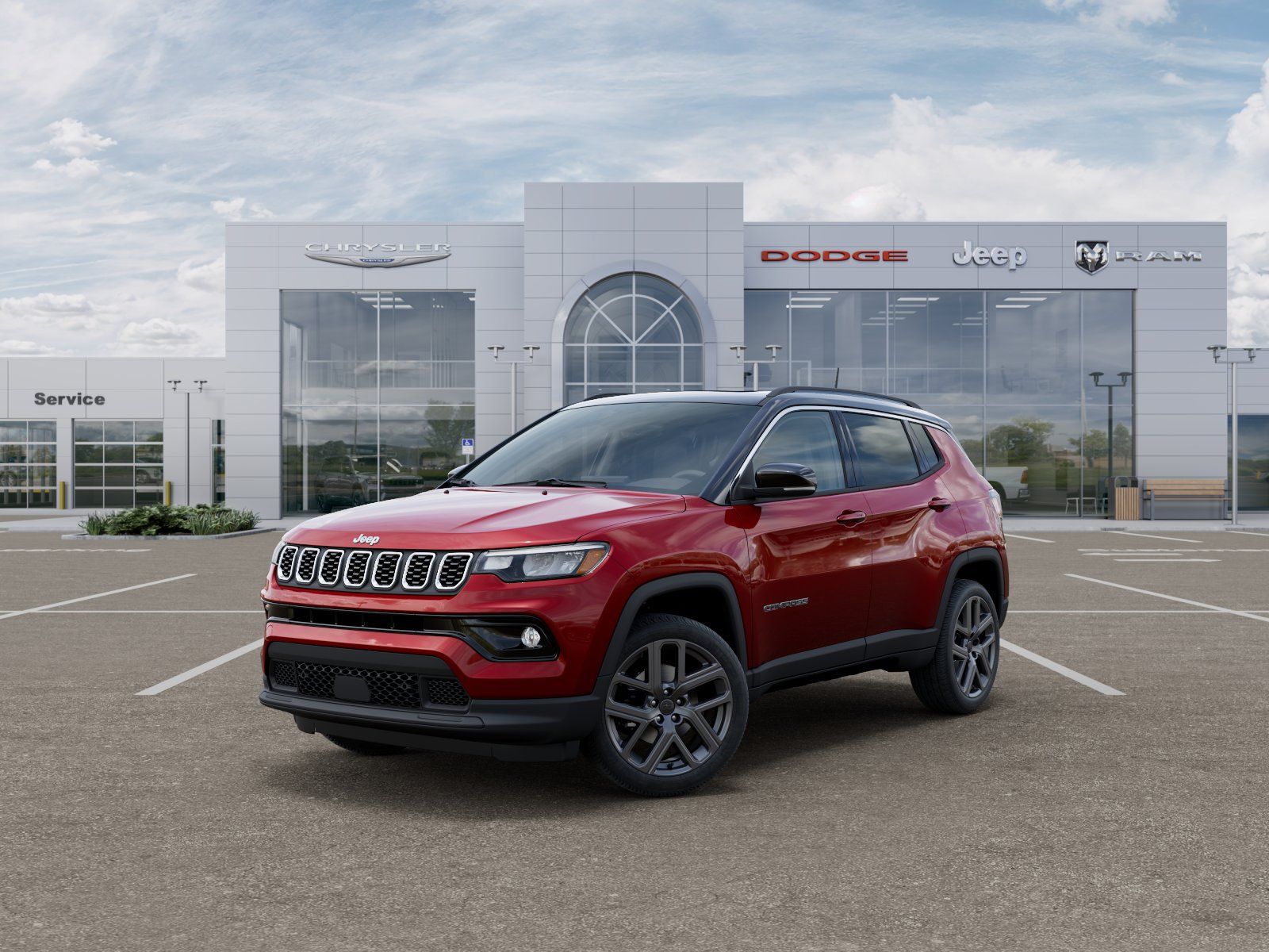Photo view of 2026 Jeep Compass in Red