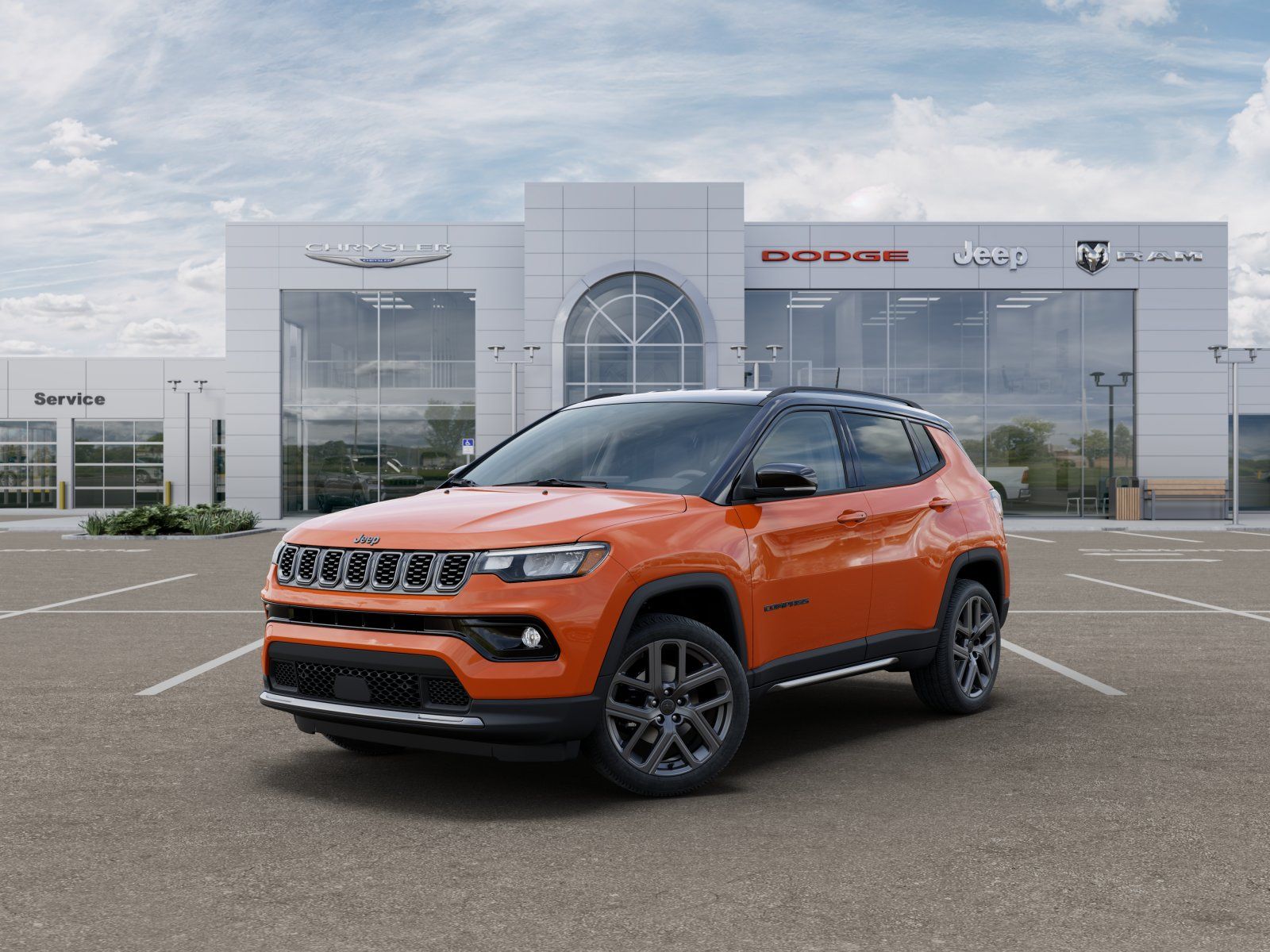 Photo view of 2026 Jeep Compass in Orange
