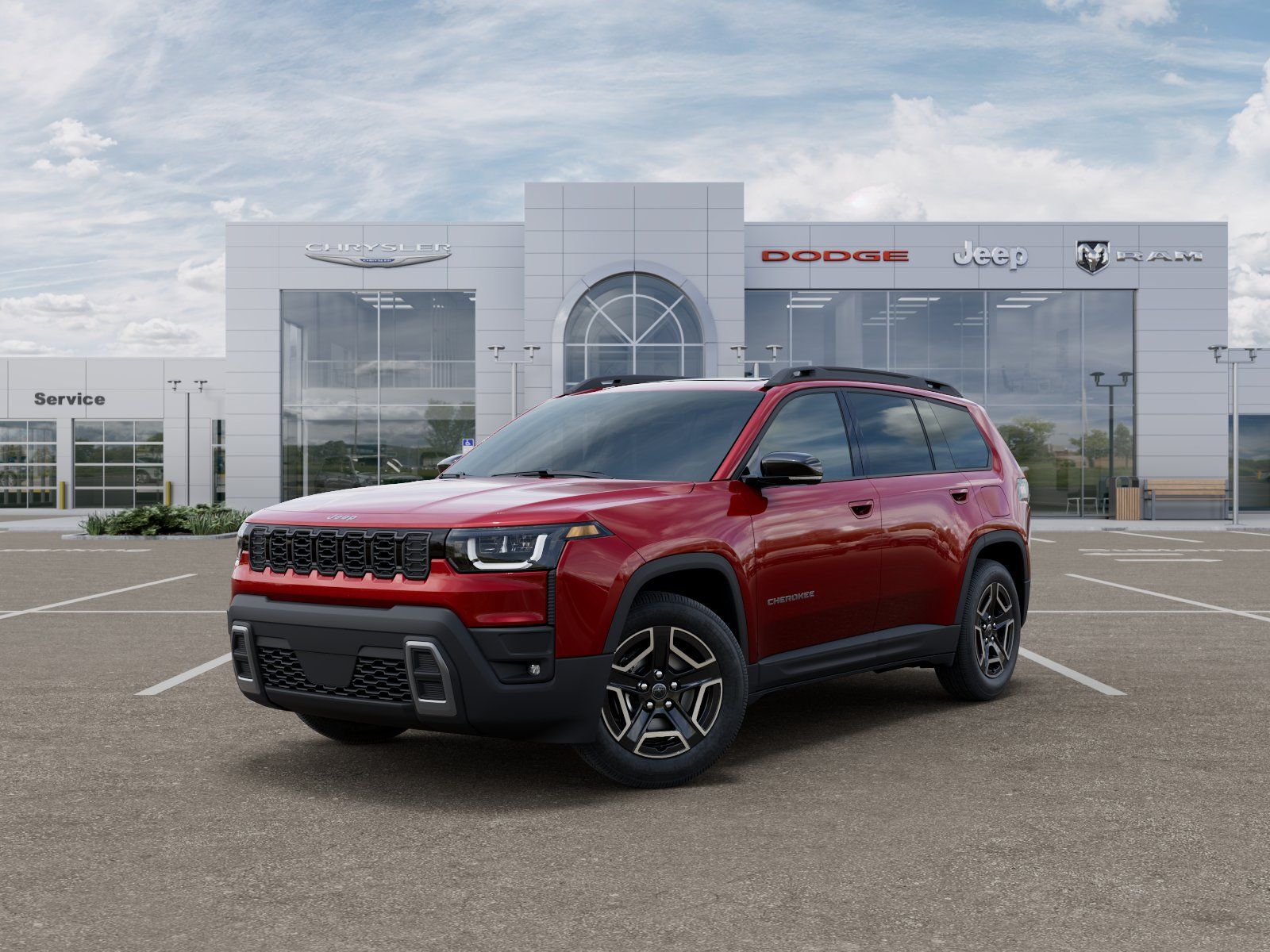 Photo view of 2026 Jeep Cherokee in Red