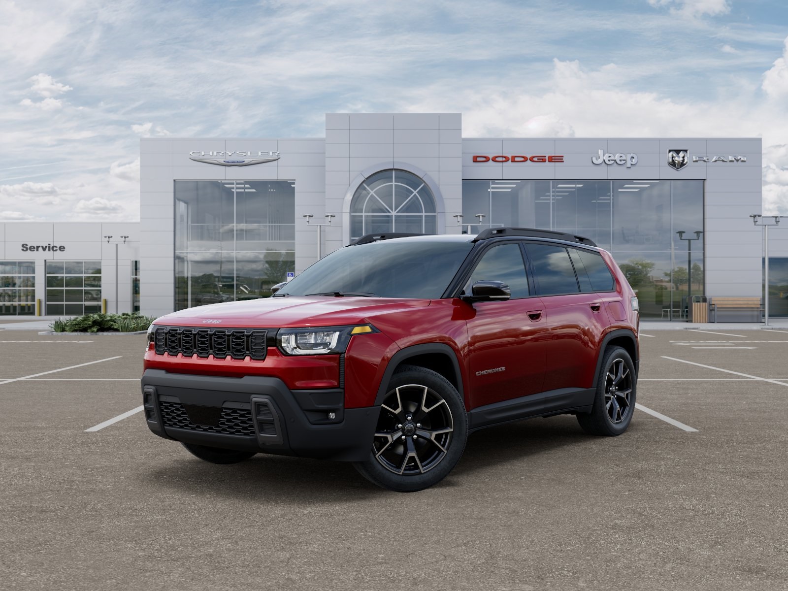 Photo view of 2026 Jeep Cherokee in Red