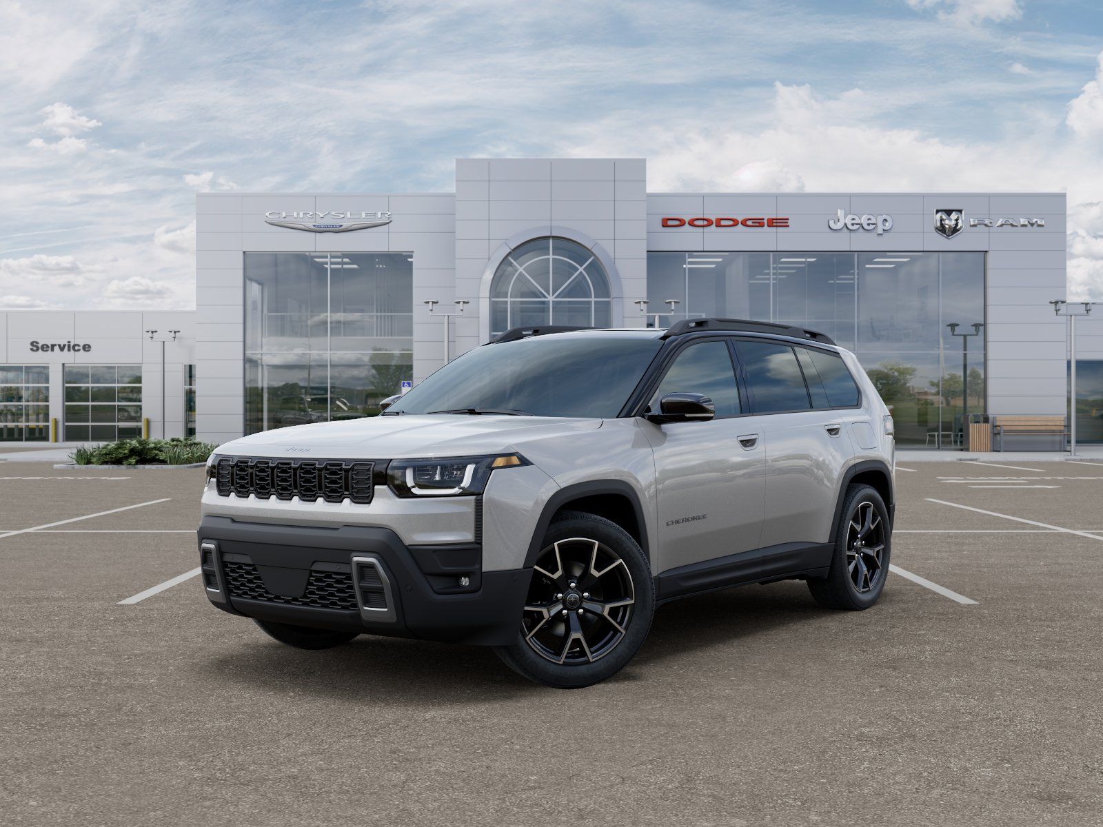 Photo view of 2026 Jeep Cherokee in Silver