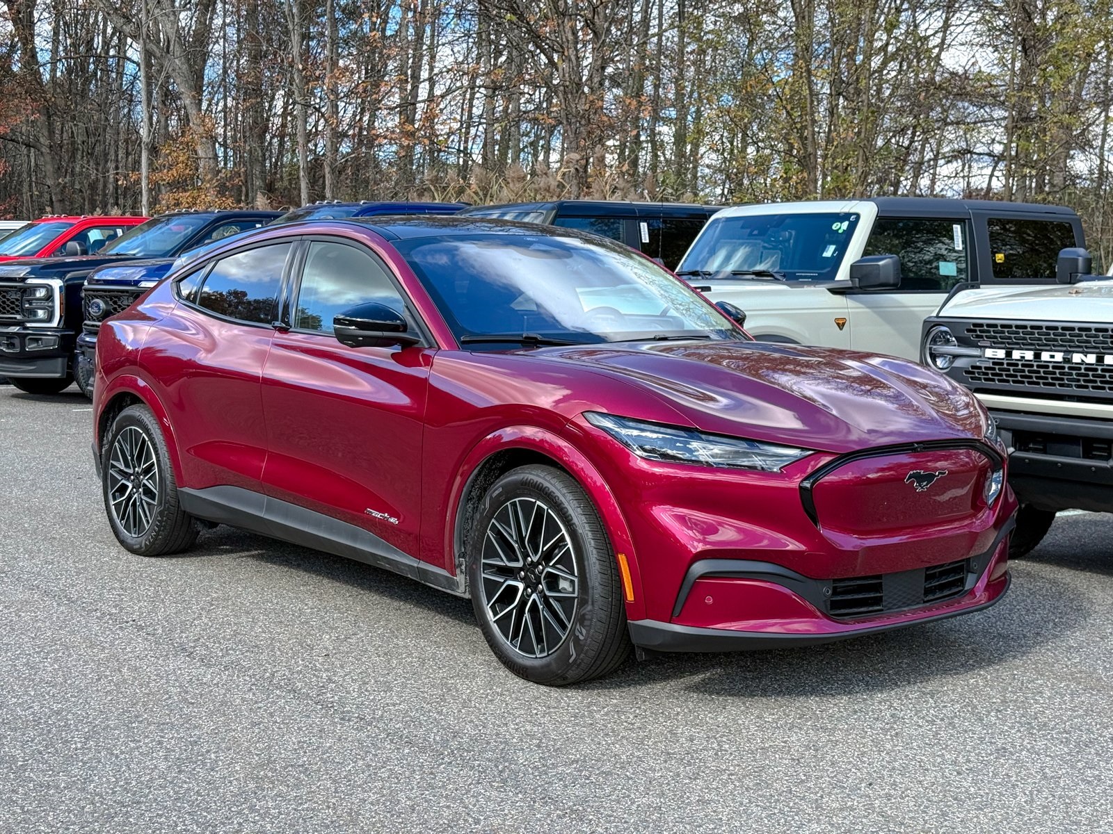 Photo view of 2025 Ford Mustang Mach-E in Red