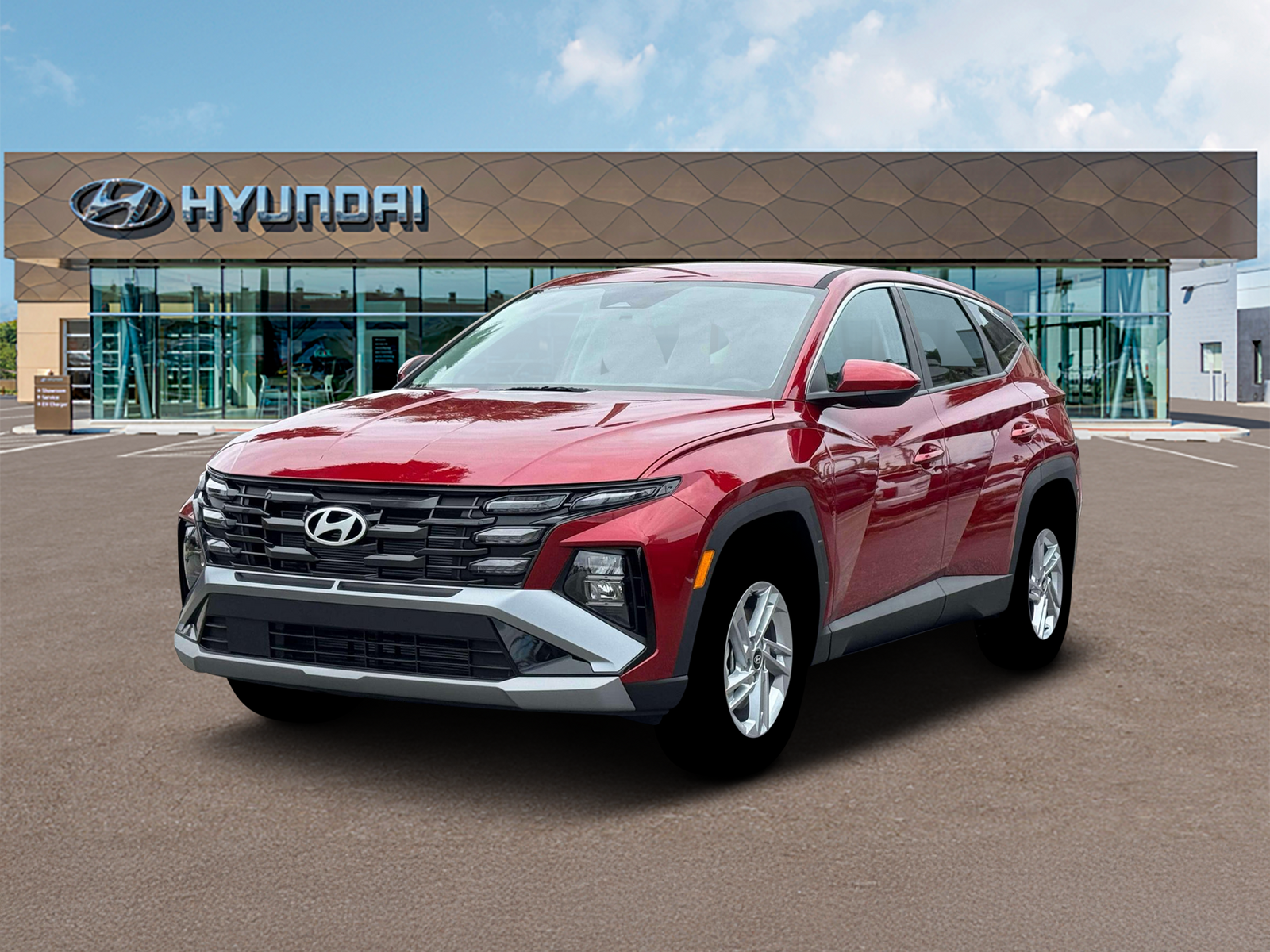 Photo view of 2026 Hyundai Tucson in Red