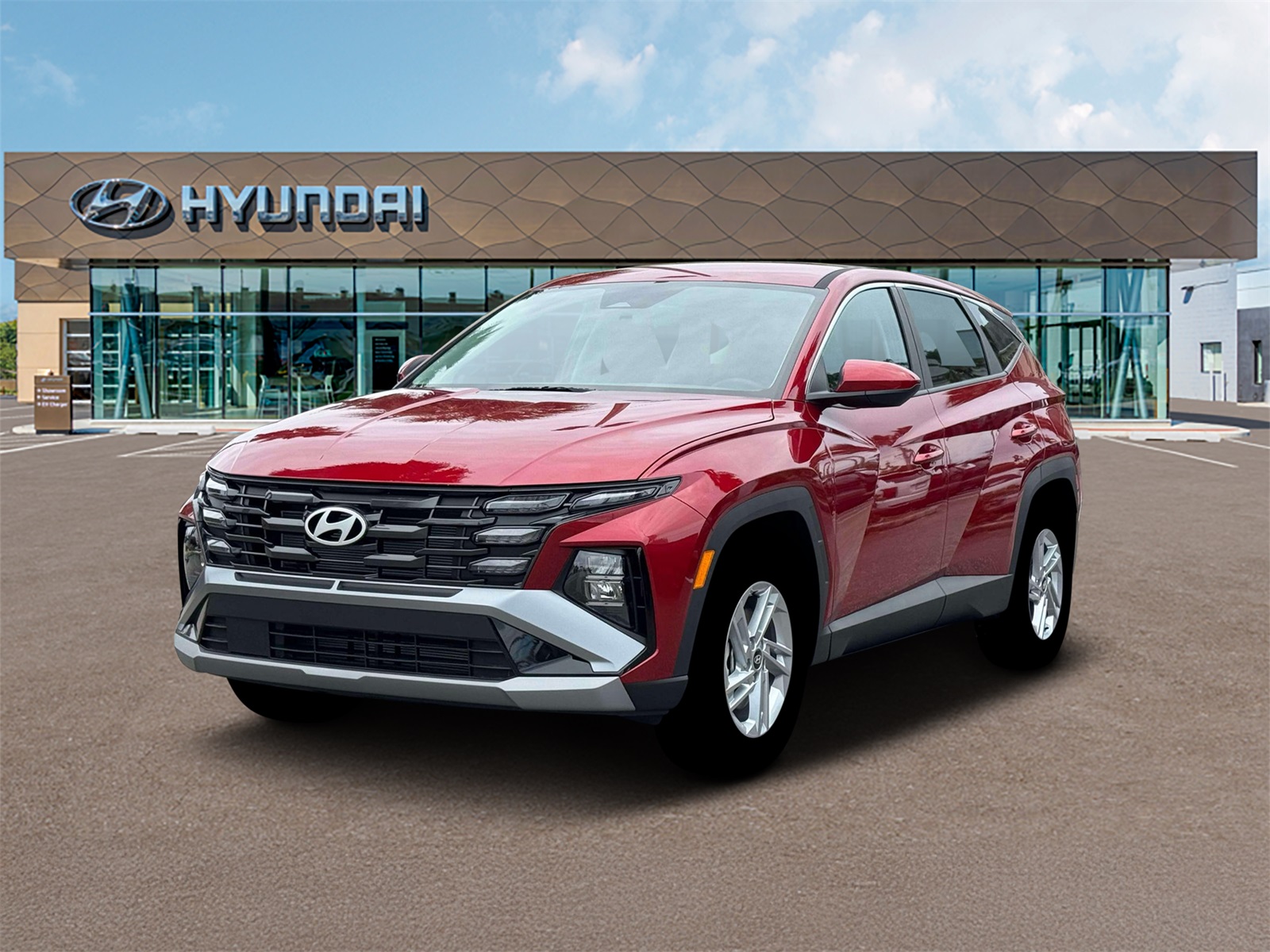 Photo view of 2026 Hyundai Tucson in Red