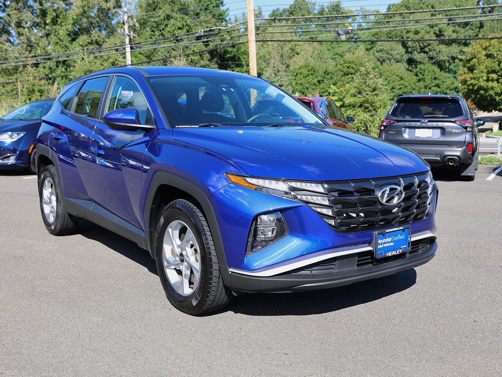 Photo view of 2024 Hyundai Tucson in Blue