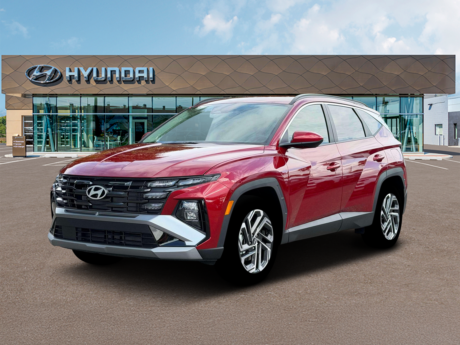 Photo view of 2026 Hyundai Tucson in Red