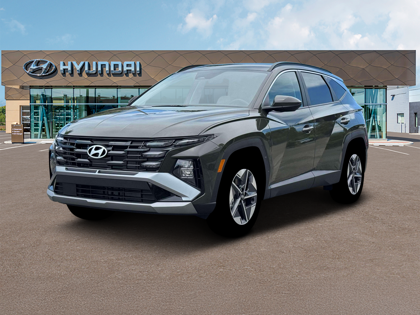 Photo view of 2026 Hyundai Tucson in Green