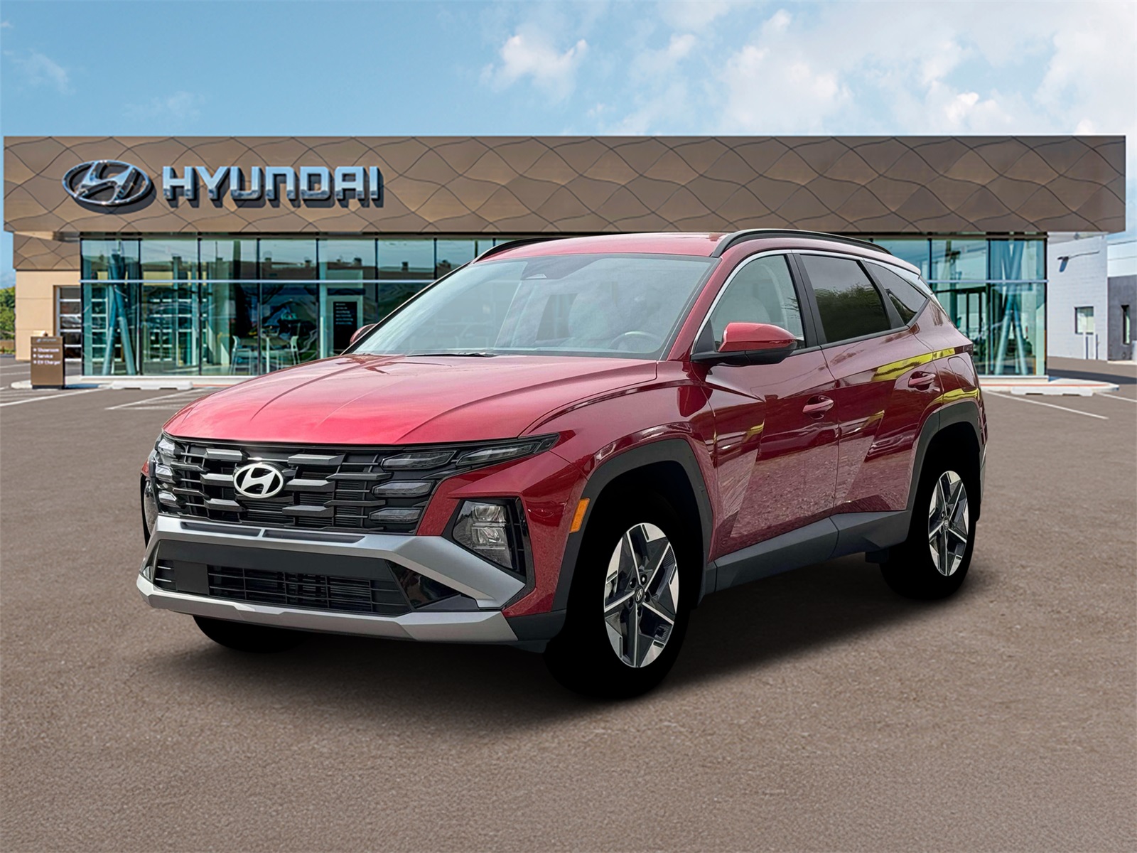 Photo view of 2026 Hyundai Tucson in Red
