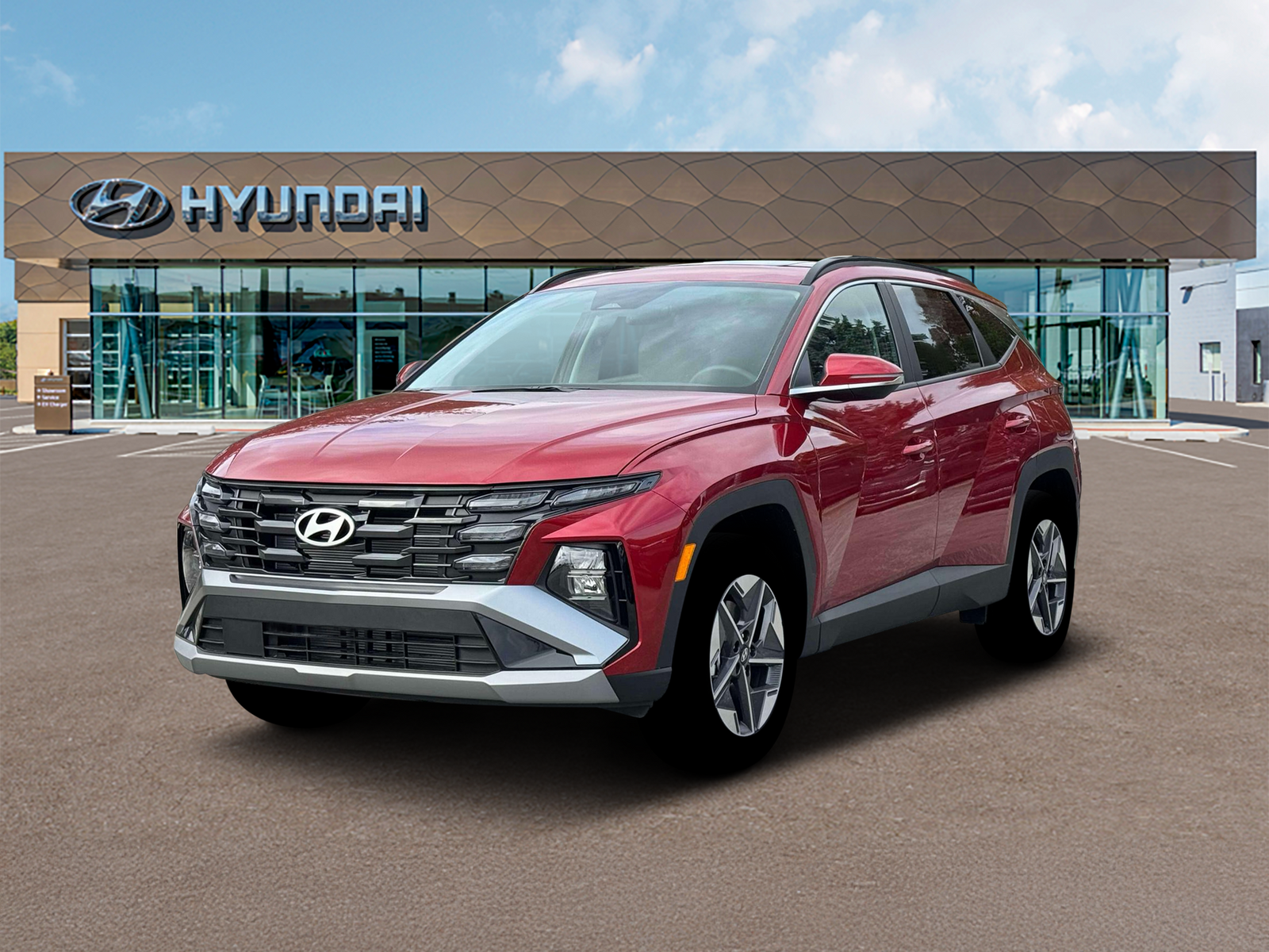 Photo view of 2026 Hyundai Tucson in Red