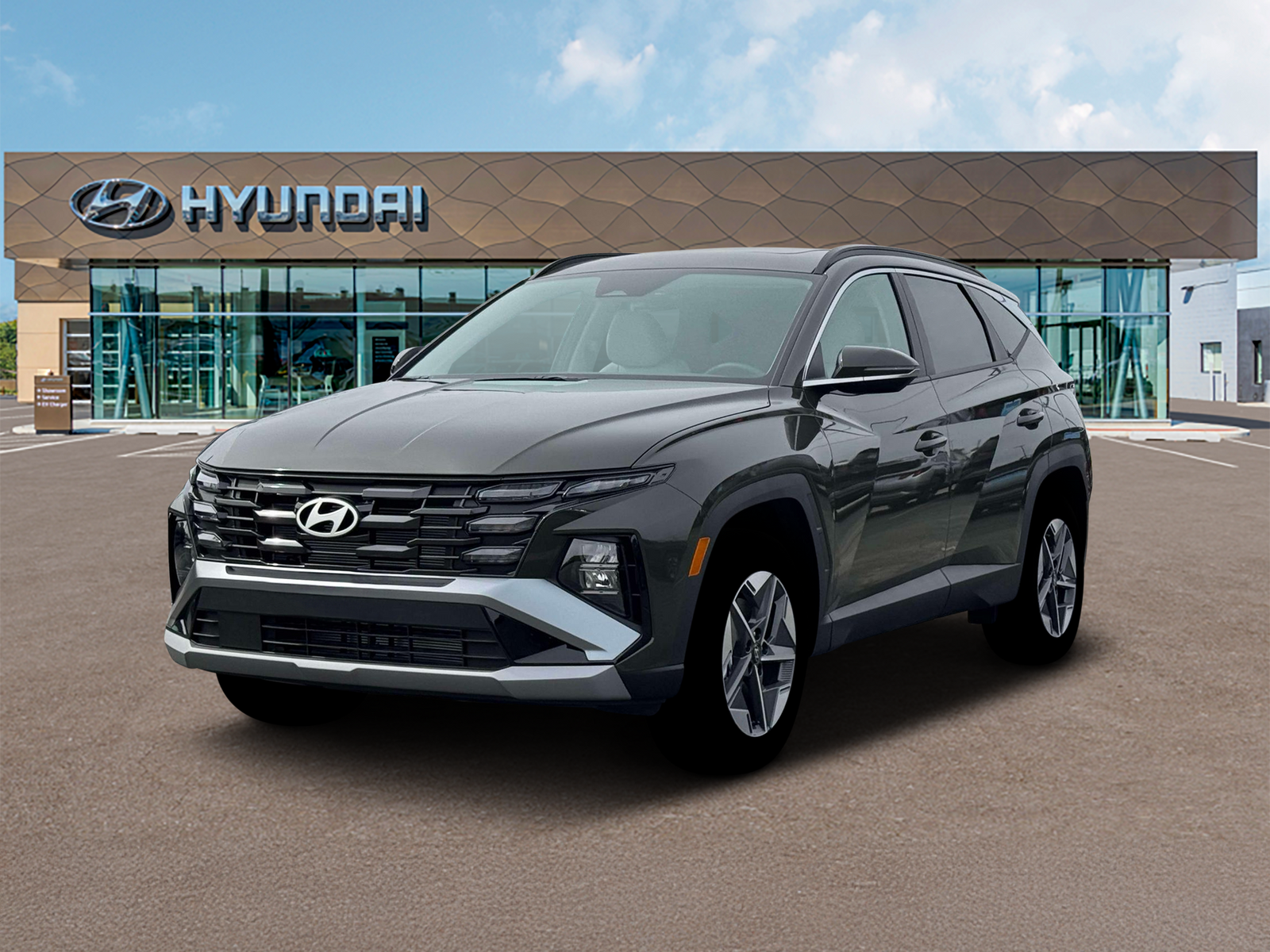 Photo view of 2026 Hyundai Tucson in Green