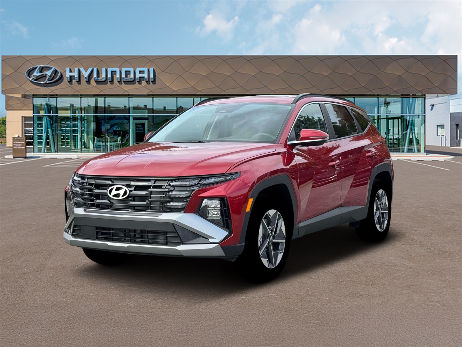 Photo view of 2026 Hyundai Tucson in Red